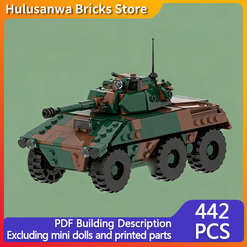 Lego Compatible Military Tank - EE-9 Modern Askeri Tanklar Modeli MOC