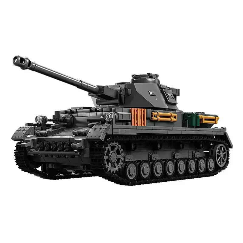 Lego Compatible Military Tank - 1419 Parça 1:28 Ölçekli Alman Panzer