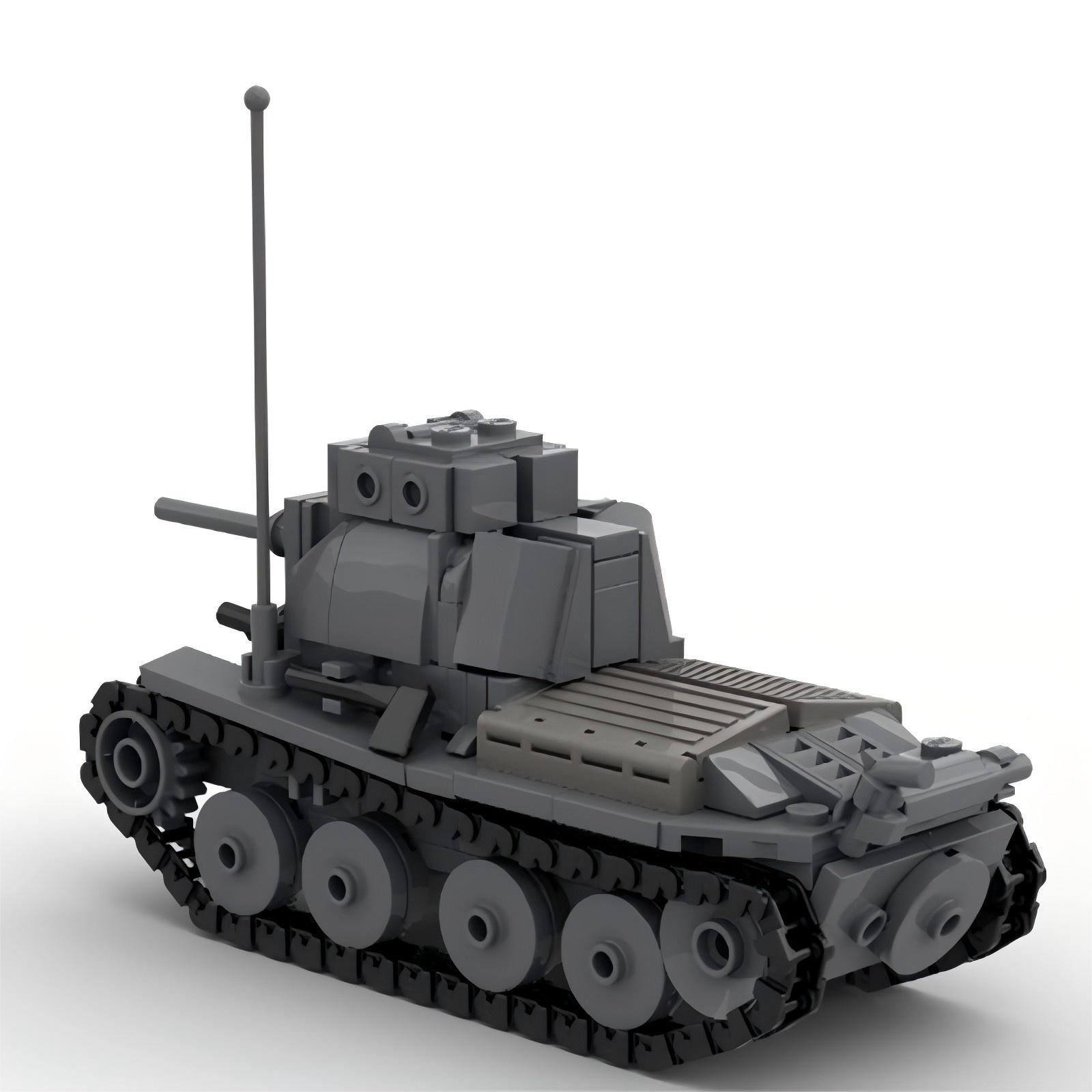 Lego Compatible Military Tank - MOC Alman LT-38 Hafif Tank Askeri