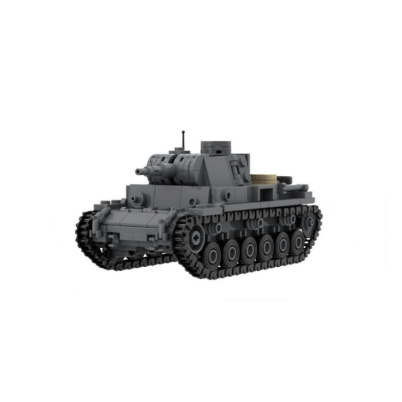 Lego Compatible Military Tank - MOC Yapı Taşı Askeri Tank Küçük