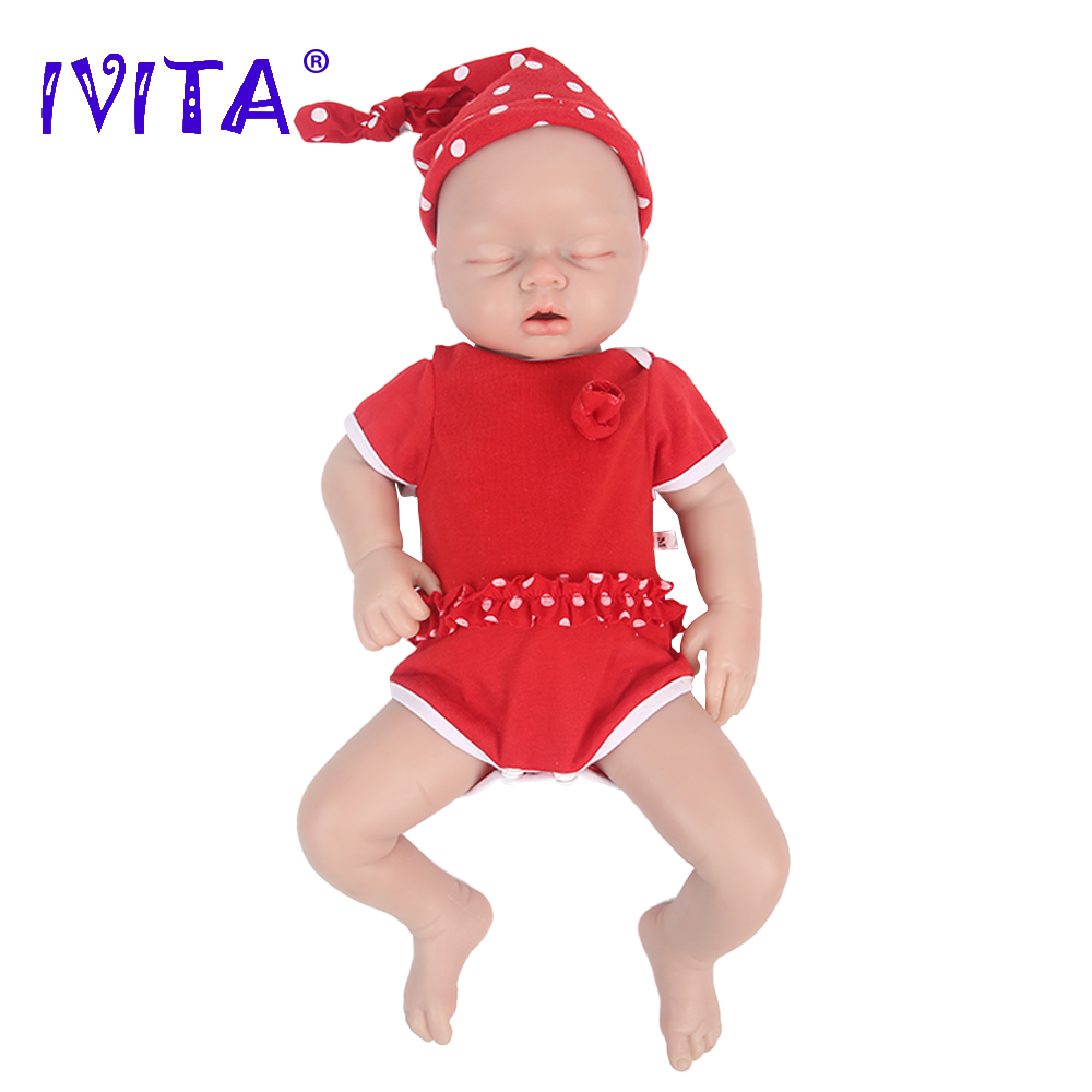 Reborn Baby Doll Silicone Realistic - IVITA WG1553 20.86 inç 100% Silikon