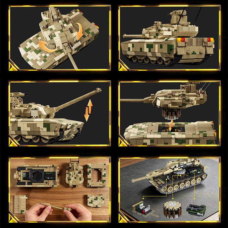 12GO TİP-100 /ZBD/99B Askeri T - Lego Compatible Military Tank incelemesi ve fiyatı