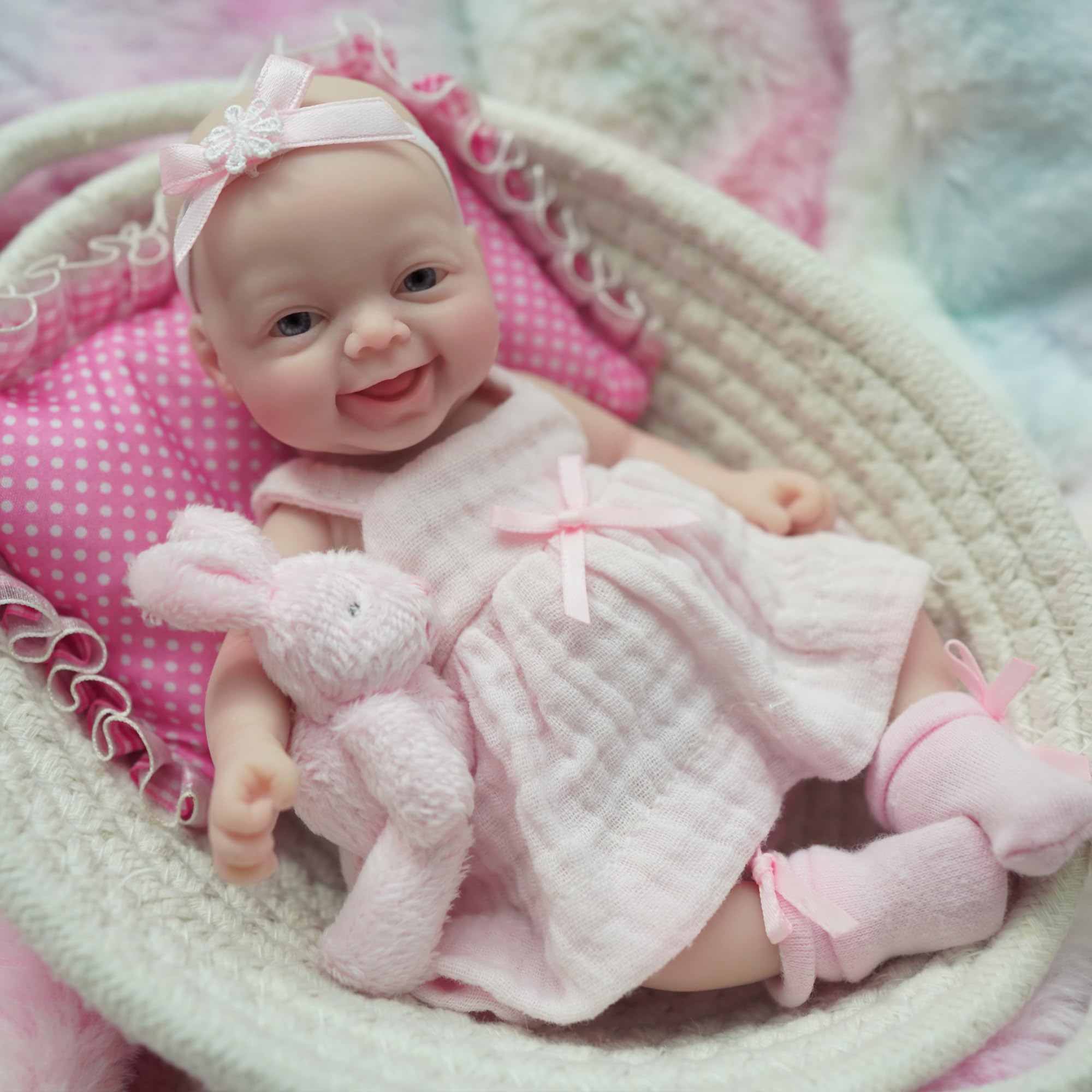 7 İnç Minyatür Silikon Tam Vüc - Reborn Baby Doll Silicone Realistic incelemesi ve fiyatı