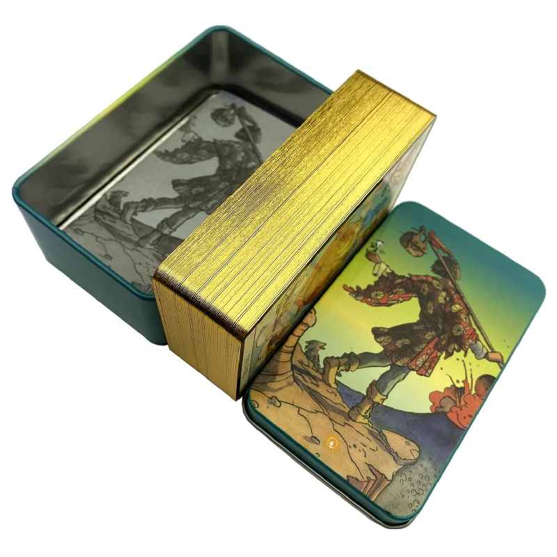 Metal Kutu Yaldızlı Baskı Back - Tarot Cards Deck With Guidebook incelemesi ve fiyatı