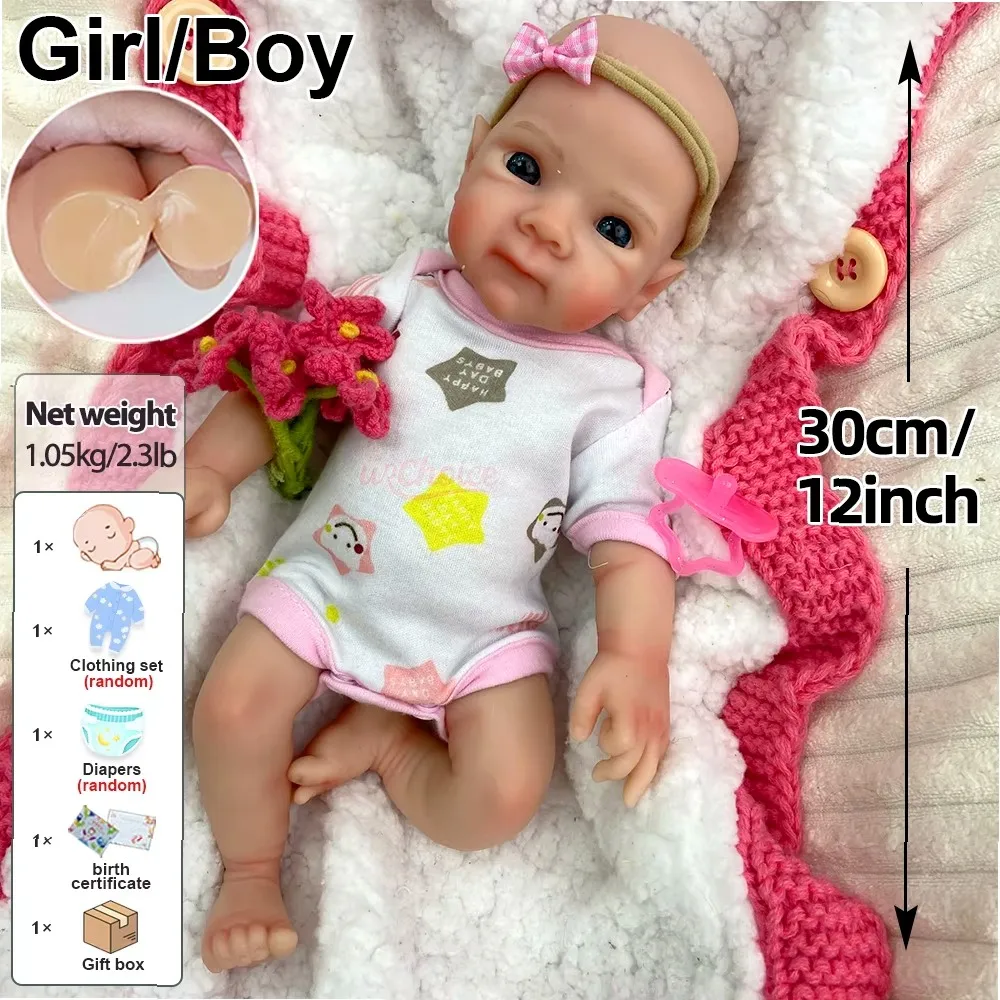 12 İnç Silikon Yeniden Doğmuş  - Reborn Baby Doll Silicone Realistic incelemesi ve fiyatı