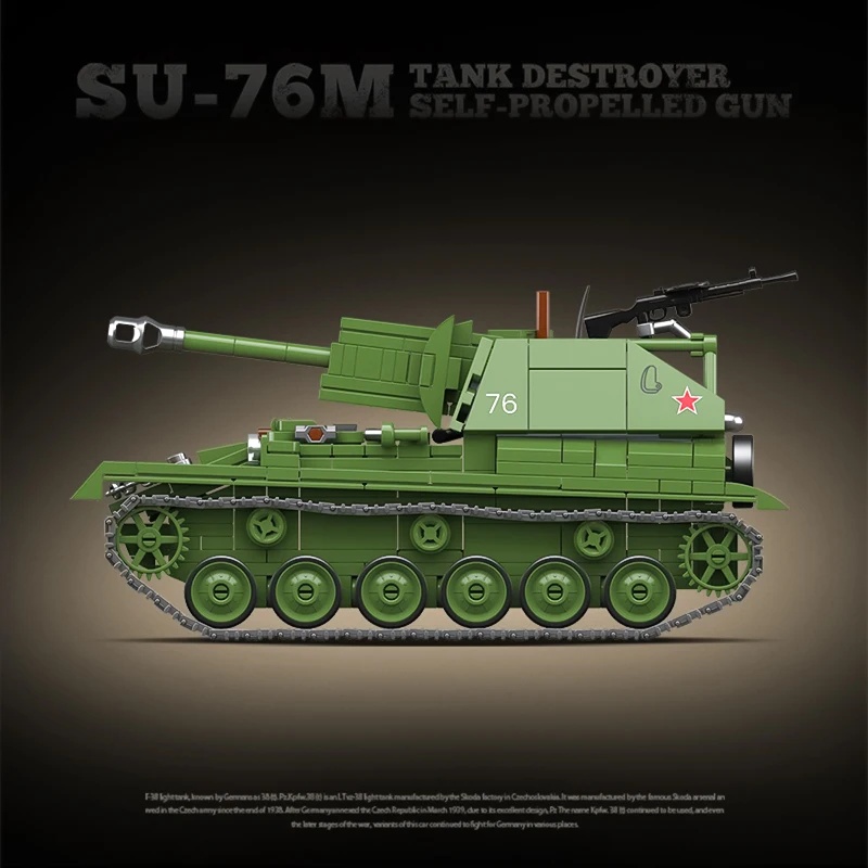 Sovyet SU-76M Tank Yok Edici K - Lego Compatible Military Tank incelemesi ve fiyatı