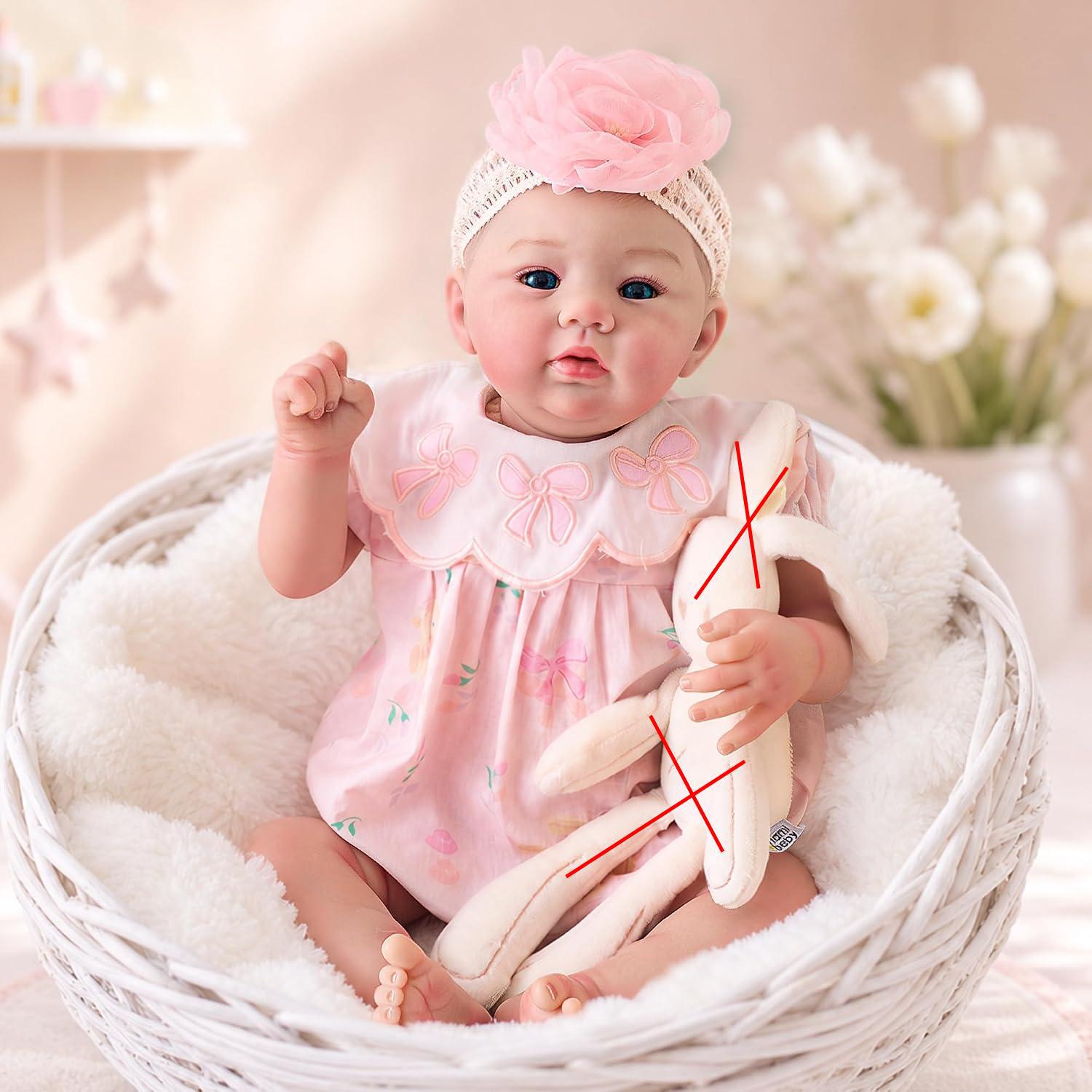 Abigail 48 cm, gerçekçi görünü - Reborn Baby Doll Silicone Realistic incelemesi ve fiyatı