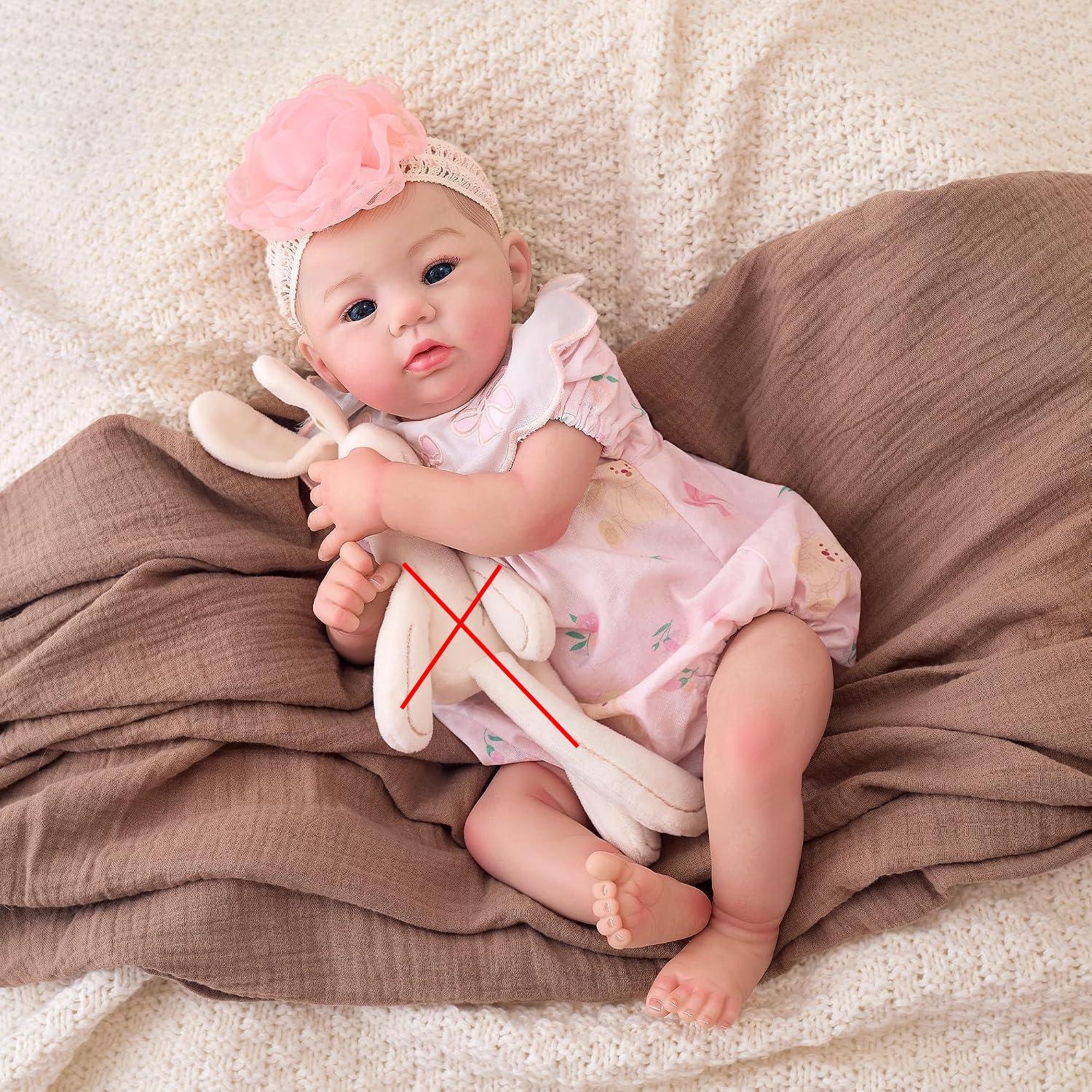 Abigail 48 cm, gerçekçi görünü - Reborn Baby Doll Silicone Realistic incelemesi ve fiyatı